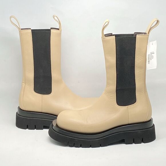 Bottega Veneta Lug Sole Leather Chelsea Boots size 36.5 - Picture 5 of 12